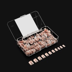 APRÉS Gel-X Neutrals Lila Natural Square X Short, 150pc