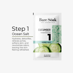 NuRevolution Bare Soak 5 Step Cucumber - 50pc Case