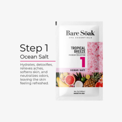 NuRevolution Bare Soak 5 Step Tropical Breeze - 50pc Case