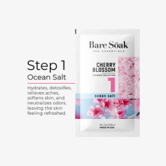 NuRevolution Bare Soak 5 Step Cherry Blossom - 50pc Case
