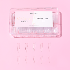 KiaraSky C-Curved Tip XXL Stiletto Clear, 500pcs