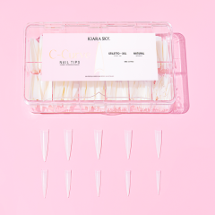 KiaraSky C-Curved Tip XXL Stiletto Natural, 500pcs