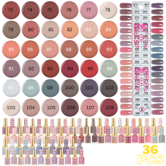 DND DC Pure Gel Polish Set Collection #3, 36pc Bundle