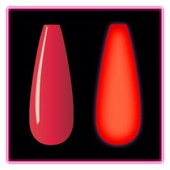 KiaraSky Glow In The Dark Dip Powder #101 Red Hot Glow, 1oz