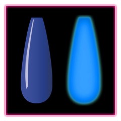 KiaraSky Glow In The Dark Dip Powder #118 Blue Me Away, 1oz