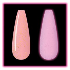 KiaraSky Glow In The Dark Dip Powder #125 Pink & Proper, 1oz