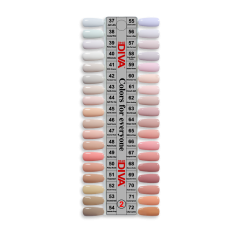 DIVA Gel Polish Set Collection #02 Frosted Chai, 36pc Bundle