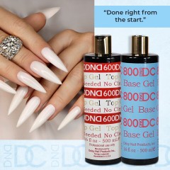 DND Gel Top Coat #600 & Gel Base Coat #800 2pc, 32 fl oz Value Size
