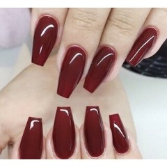 DND Gel Polish Set #633 Garnet Red, 0.5 fl oz