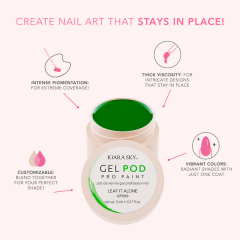 KiaraSky Gel Pod Pro Paint #GP509 Leaf It Alone, 0.17oz