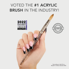 KiaraSky 100% Pure Kolinsky Acrylic Brush #20