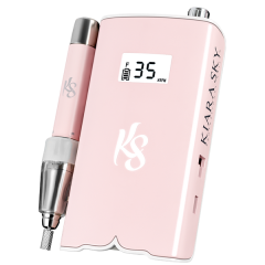 KiaraSky Portable Nail Drill Pink, 35,000 RPM
