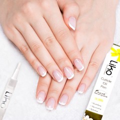 Liko Cuticle Pen Jasmine, 0.1 fl oz Nail Cuticle Protector - Contains Vitamin E