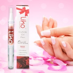 Liko Cuticle Pen Rose, 0.1 fl oz Nail Cuticle Protector - Contains Vitamin E