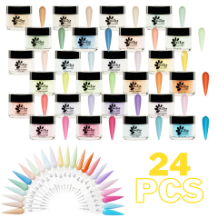 Nitro Rainbow Dip Powder Collection, 24pc Bundle