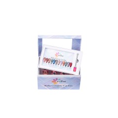 Nitro Ruby Ceramic Cat Eye Collection, 12pc Bundle