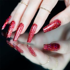 Lechat Dip, Gel, Polish Trio Phoenix Flame #10, SkyDust