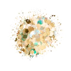KiaraSky Sprinkle On Glitter #216 You'Re Golden, Baby!, 1oz
