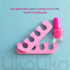 Liko - Toe Separator 4 Slots Firm Multi Colored 100pcs