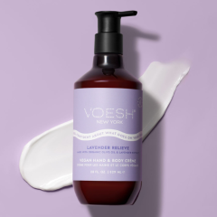 Voesh Vegan Body & Hand Creme Lavender Relieve, 12pc Case