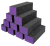 Dixon 60/100 Purple Black Buffer 3-Way - 12pcs