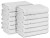 100% Cotton Towels White Double-stitched 16