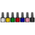 CND Shellac Vivid Collection 7pcs- Black Tuxedo, White Gloves, Yellow Taxi, Lazuli Blue, Shamrock Green, Blush Pink, Red Carpet