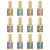 DC 9D Cat Eye Gel Unicorn Set, 12pc Bundle