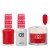 DND Dip Gel Polish Set #474 Striking Red, 3pc Bundle Trio
