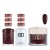 DND Dip Gel Polish Set #675 Red Eyeshadow, 3pc Bundle Trio