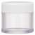 Burmax Clear Jar with White Twist Cap, 50 mL
