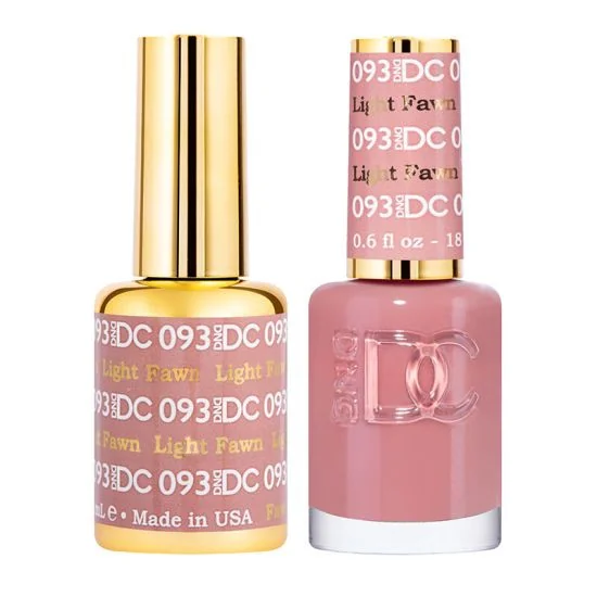 DND DC Pure Gel Polish Set #93 Light Fawn, 0.5 fl oz | LA