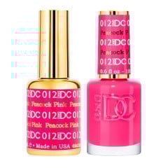 DND DC Pure Gel Polish Set #12 Peacock Pink, 0.5 fl oz 