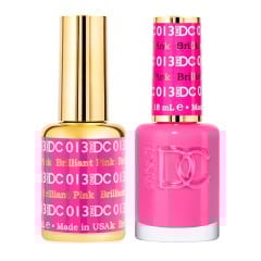 DND DC Pure Gel Polish Set #13 Brilliant Pink, 0.5 fl oz 