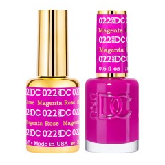DND DC Pure Gel Polish Set #22 Magenta Rose, 0.5 fl oz 