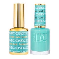DND DC Pure Gel Polish Set #35 Lucky Jade, 0.5 fl oz 