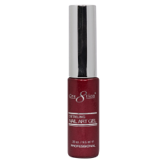 Cre8tion Nail Striper Gel #28 Red Glitter 0.33 fl oz