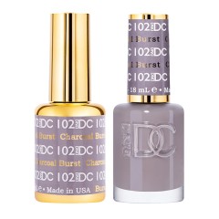 DND DC Pure Gel Polish Set #102 Charcoal Burst, 0.5 fl oz 