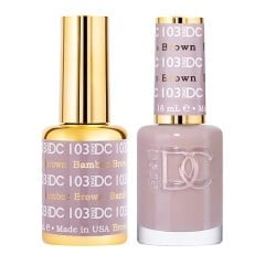 DND DC Pure Gel Polish Set #103 Bamboo Brown, 0.5 fl oz 