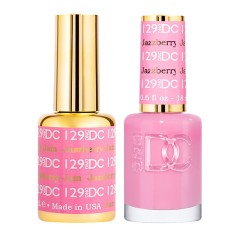 DND DC Pure Gel Polish Set #129 Jazzberry Jam, 0.5 fl oz 