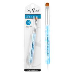 Cre8tion French Brush Synthetic With Dot Tool Size #14