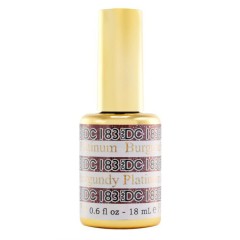 DND DC Gel #183 Burgandy Platinum, 0.5 fl oz