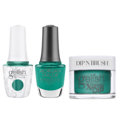 Gelish Dip, Gel, Polish Trio #546 What The Fluff?, 3pc Bundle