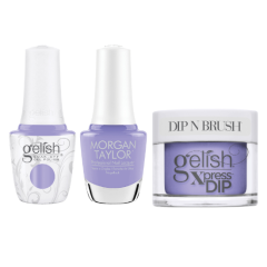 Gelish Dip, Gel, Polish Trio #554 Can't Burst My Bubble, 3pc Bundle