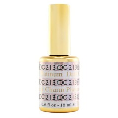 DND DC Gel #213 Dark Charm Platinum, 0.5 fl oz