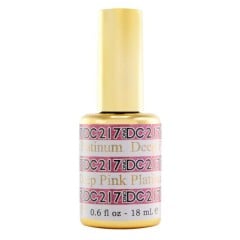 DND DC Gel #217 Deep Pink Platinum, 0.5 fl oz