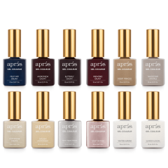 APRÉS  Glitter Gel Couleur Set, 12pc Bundle