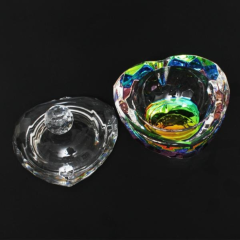 Heart-Shaped Crystal Powder Jar