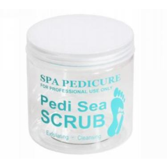 Empty Printed Pedi Sea Scrub Jar 16oz