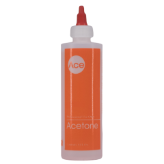 Printed Plastic Empty Bottle Acetone 8oz w/twist cap